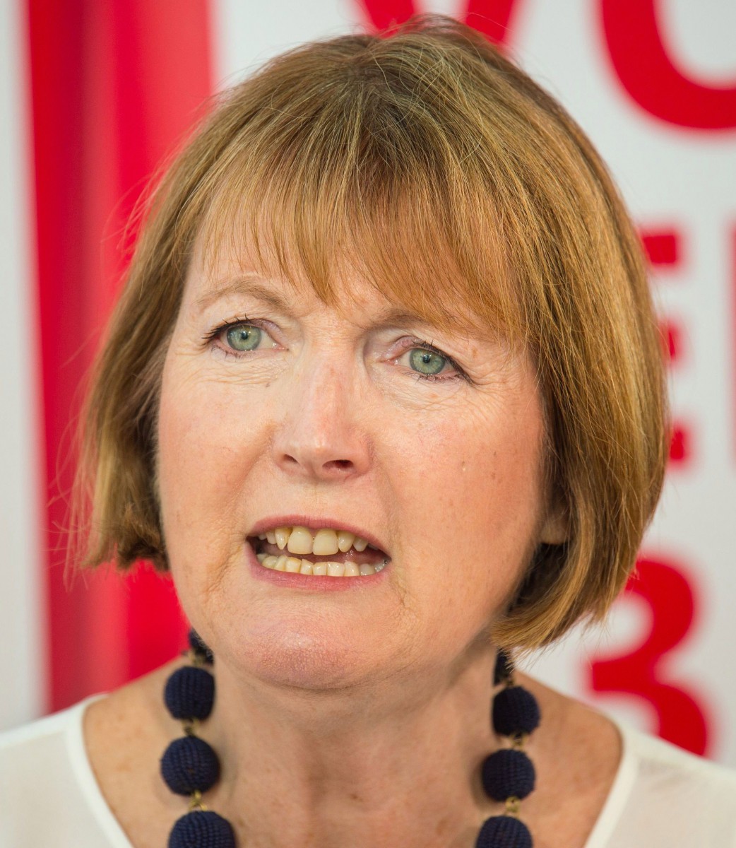 Harriet Harman has been named as one of two candidates to lead a unity government