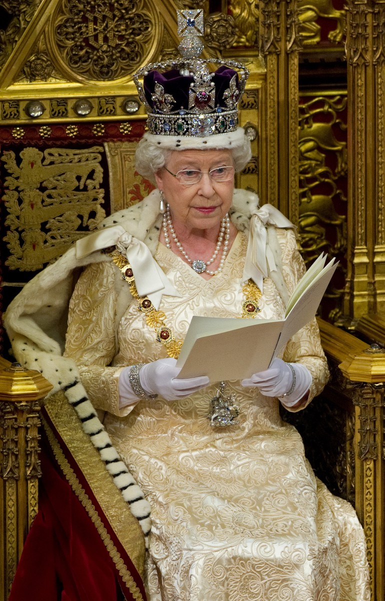 The Queen addressed the Lords at 11.30am today