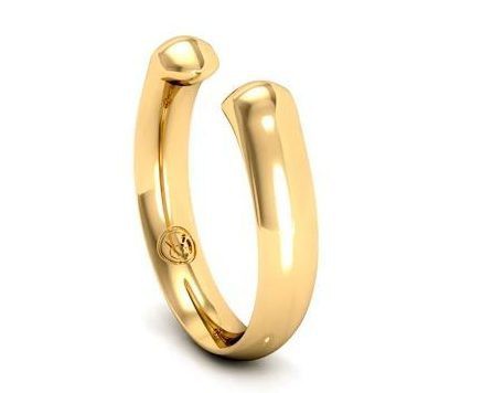 The Manta Kiss Ring is 106 for the gold-plated style or 350 for the solid gold design