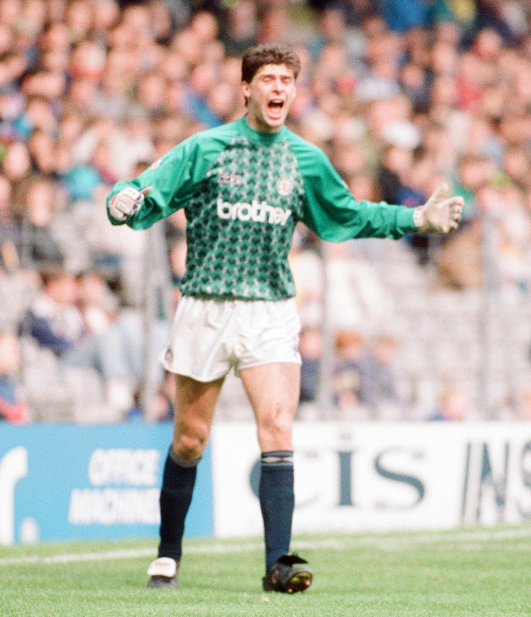 Niall Quinn miraculously saved a penalty for Man City when he filled in between the sticks