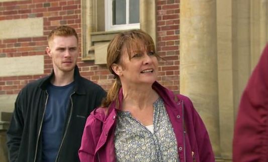 Wendy is upset when Luke says he doesn't believe his brother was innocent in Emmerdale