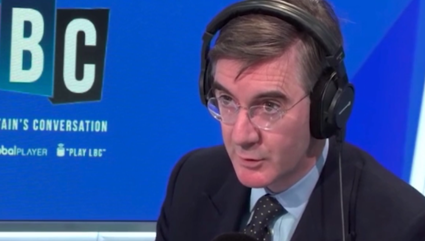 Jacob Rees-Mogg was slammed for his insensitive comments during an interview with LBC's Nick Ferrari