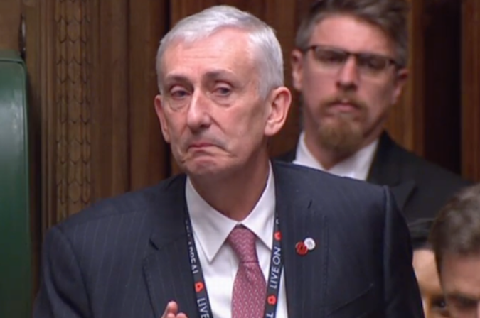 Sir Lindsay Hoyle held back tears as he spoke about his daughter