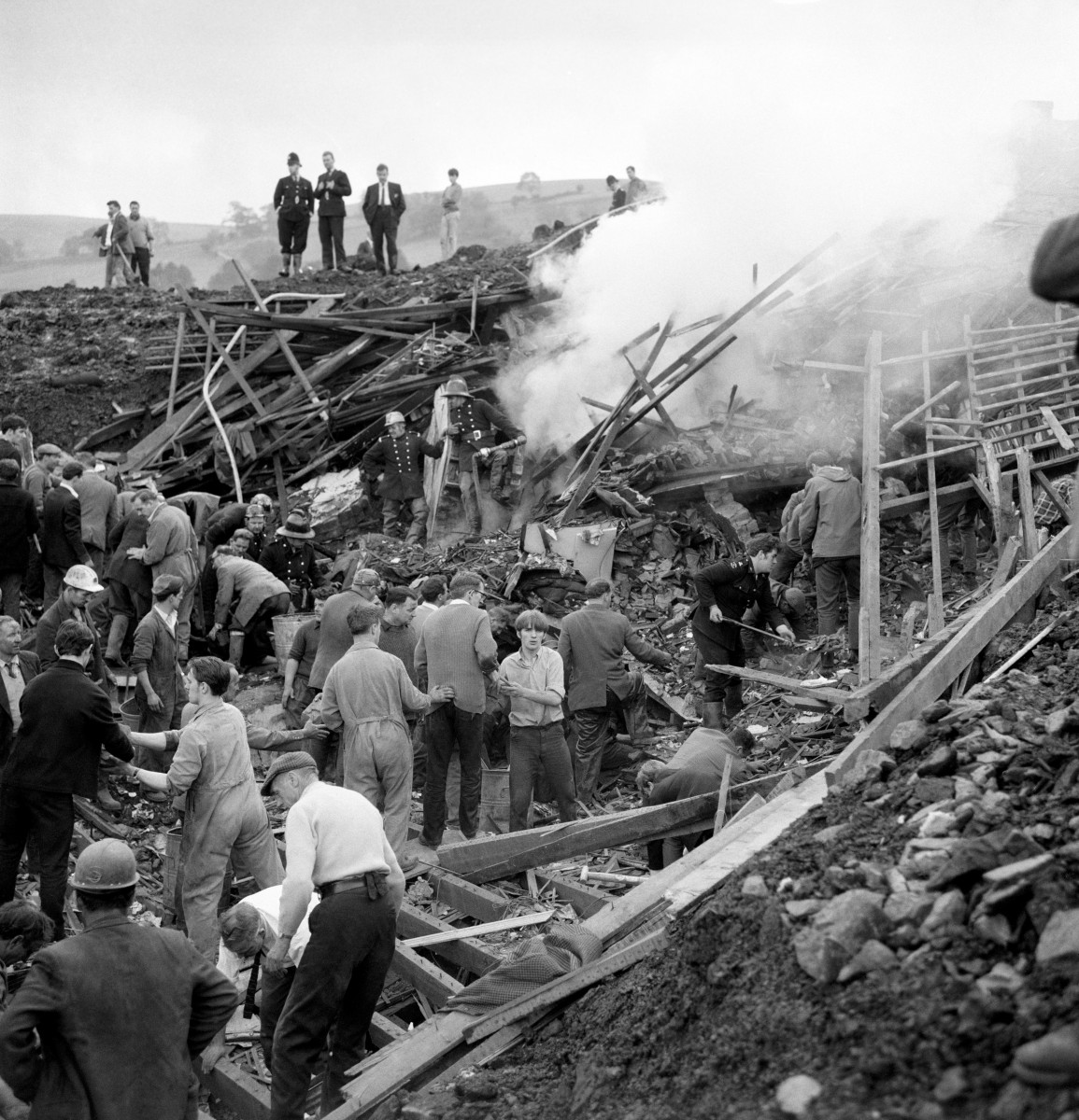 150,000 tonnes of coal wiped out the Plantglas Junior School killing 116 of the pupils who had arrived for morning classes 