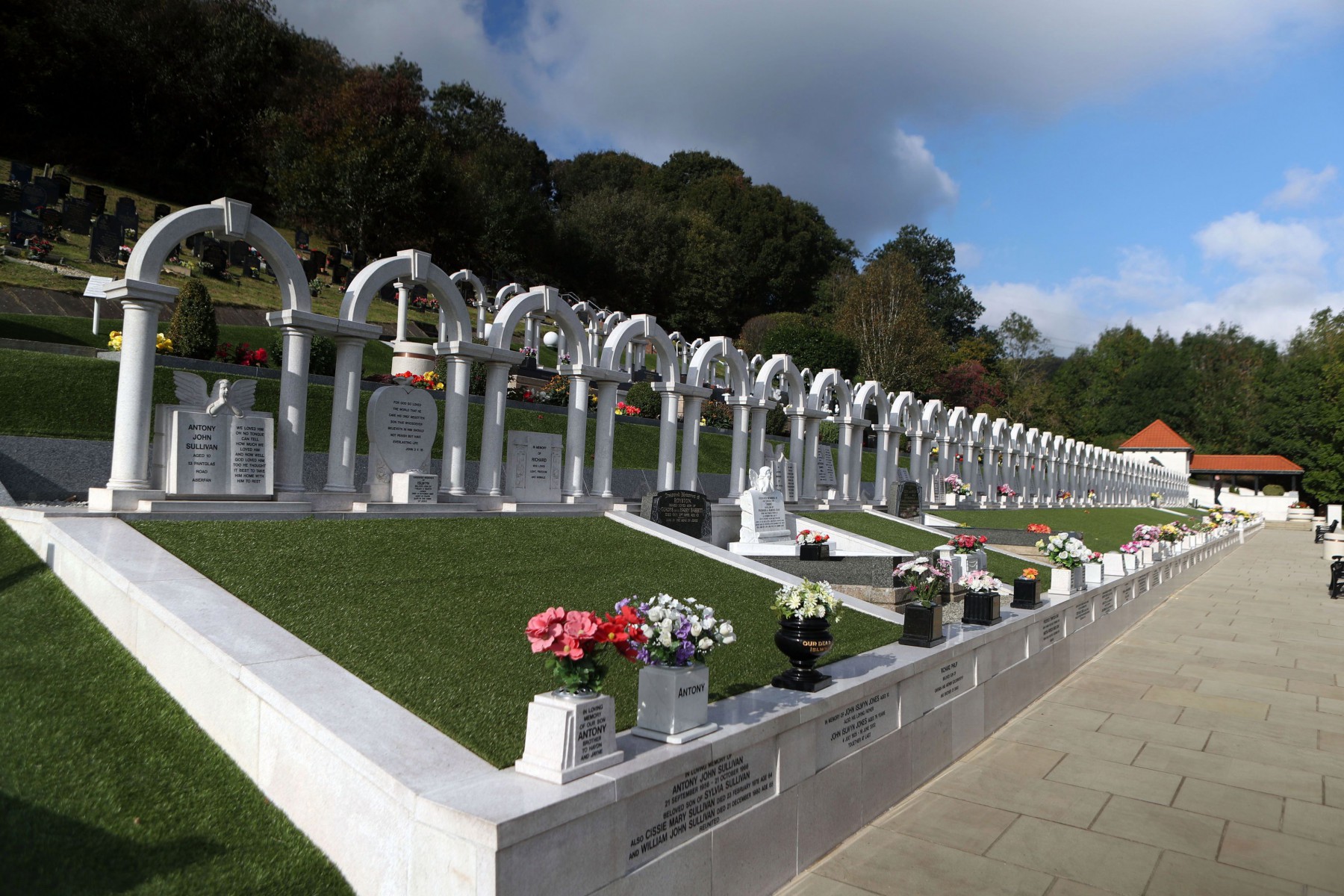The graves of those who lost their lives still serve as a poignant reminder to the small Welsh village of the tragedy they suffered 