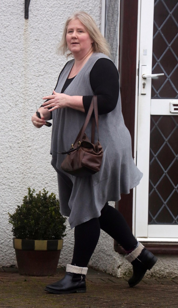 Kirsten Farage was seen today not wearing her wedding ring, and did not comment as she left the home