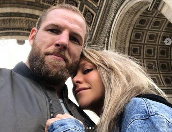 Rugby star James Haskell and Chloe Madeley got engaged in Paris