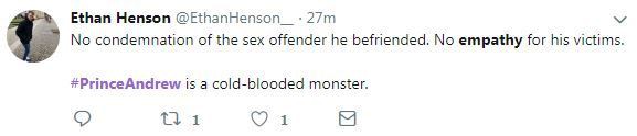 This viewer called the prince a 'monster'