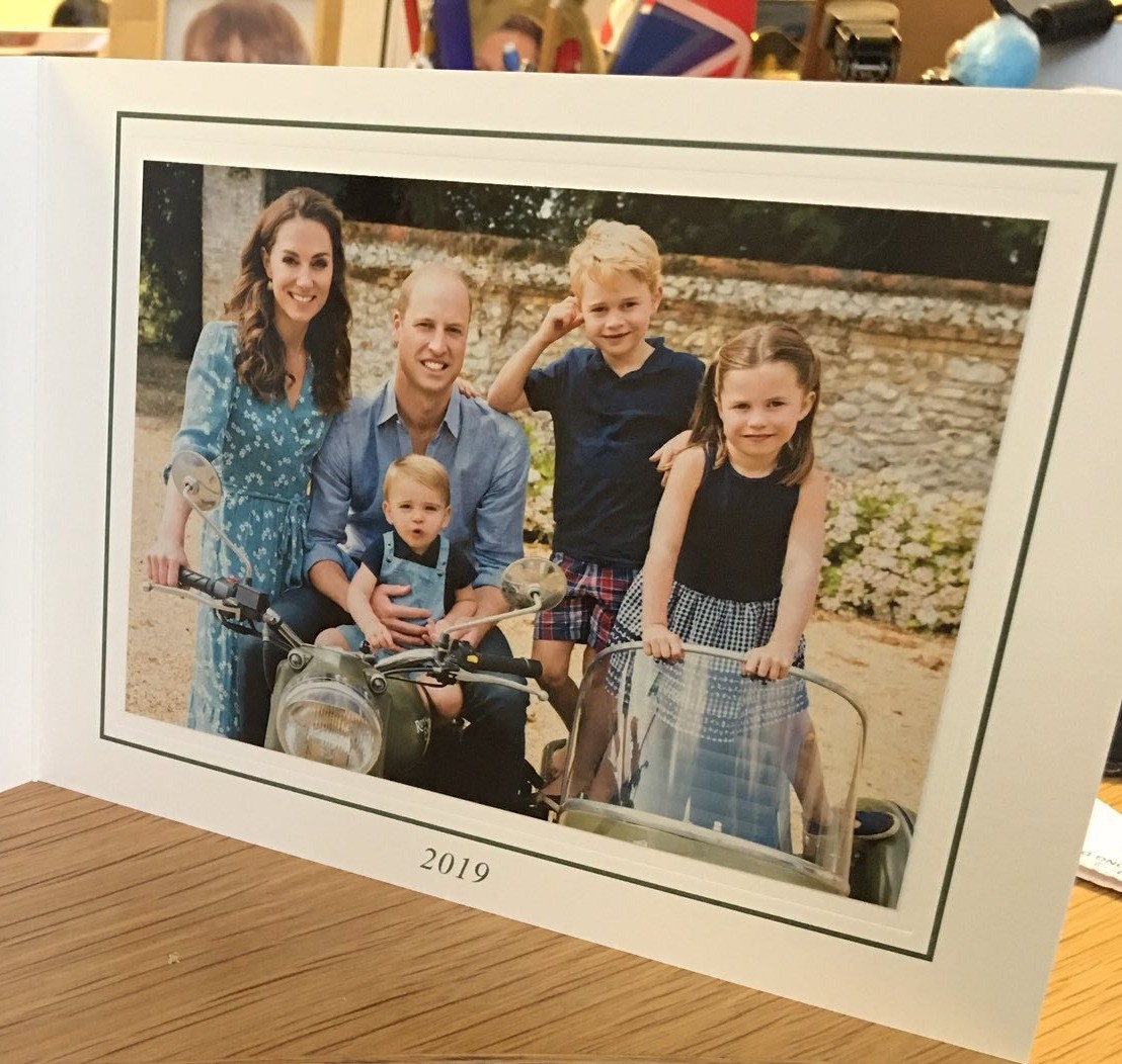 The Cambridges' 2019 Christmas card has been revealed online