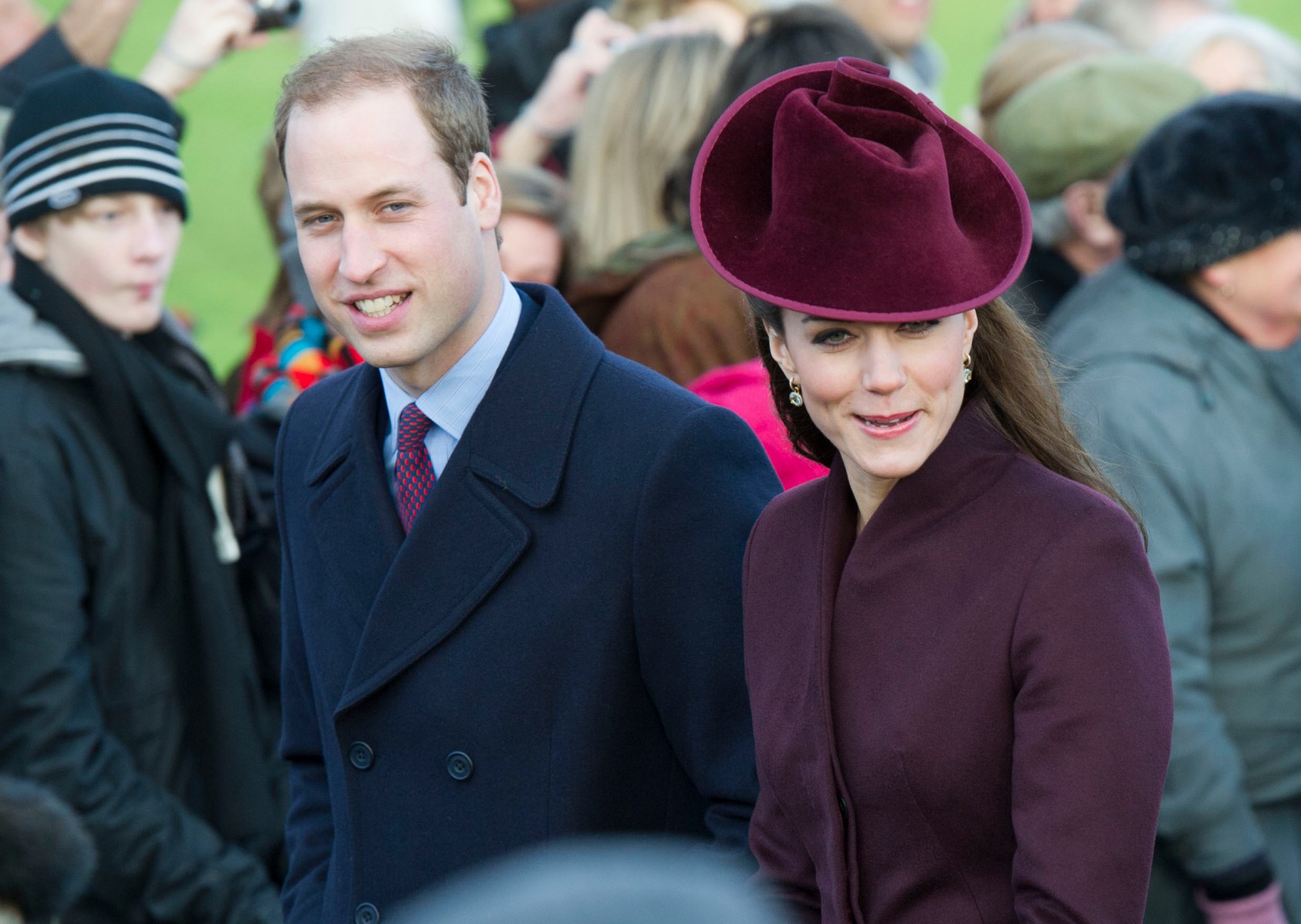 William and Kate first spent Christmas at Sandringham in 2011 - eight months after their wedding
