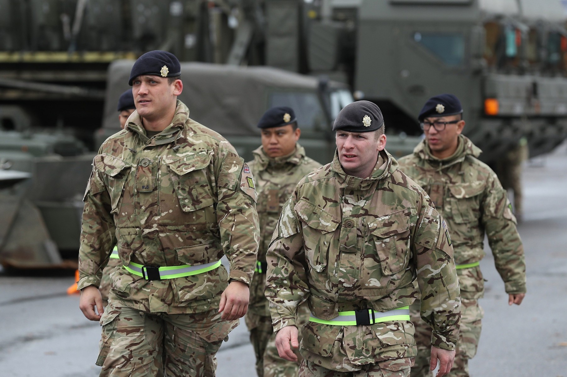 British troops are based in Estonia to guard against Russian threats