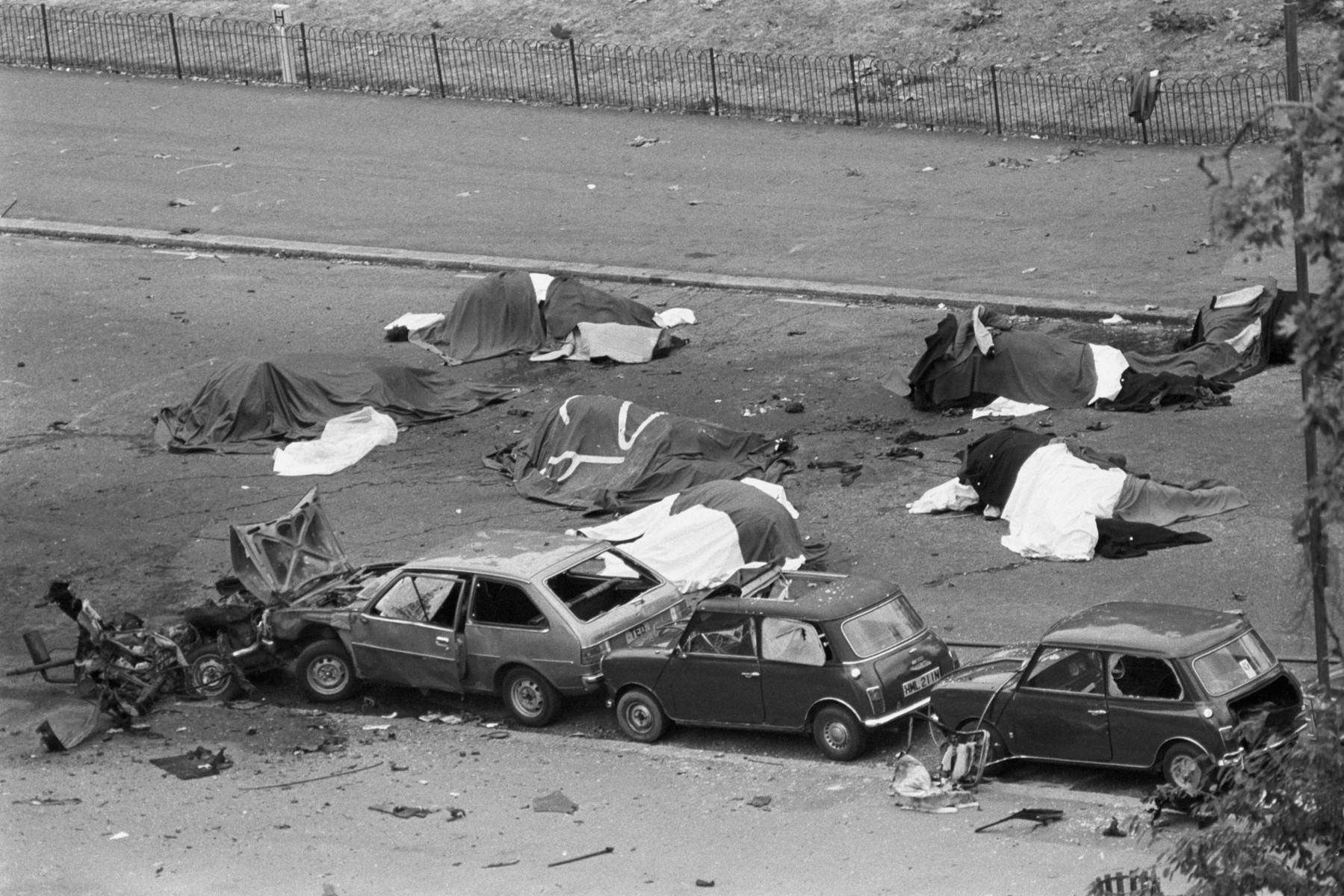 Four soldiers were killed in the IRA's bombing at Hyde Park in 1982