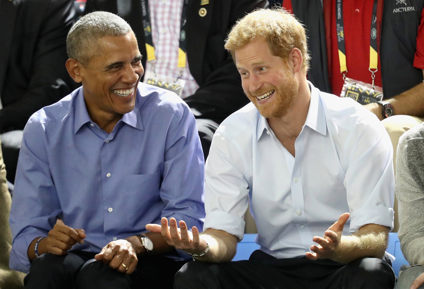 Harry was embarrassed over dinner with the Obamas