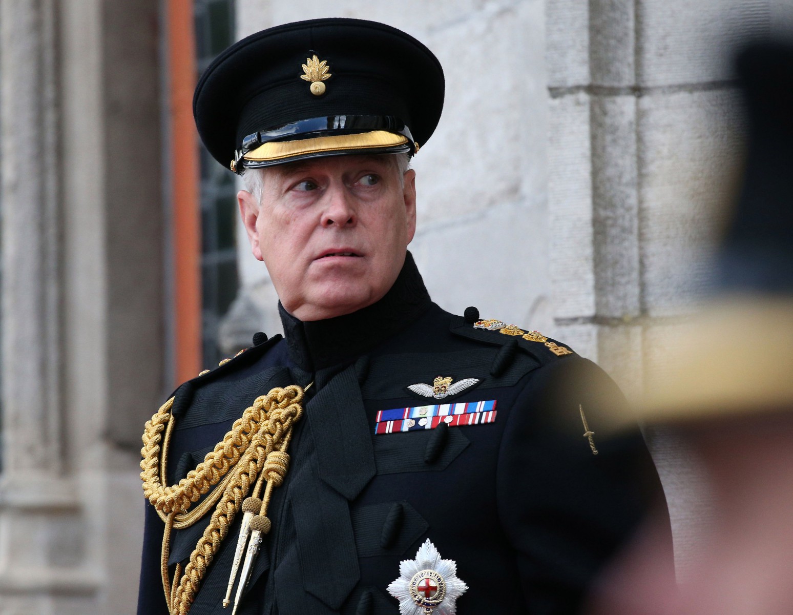 As a former serviceman, Prince Andrew would have almost certainly attended the reception