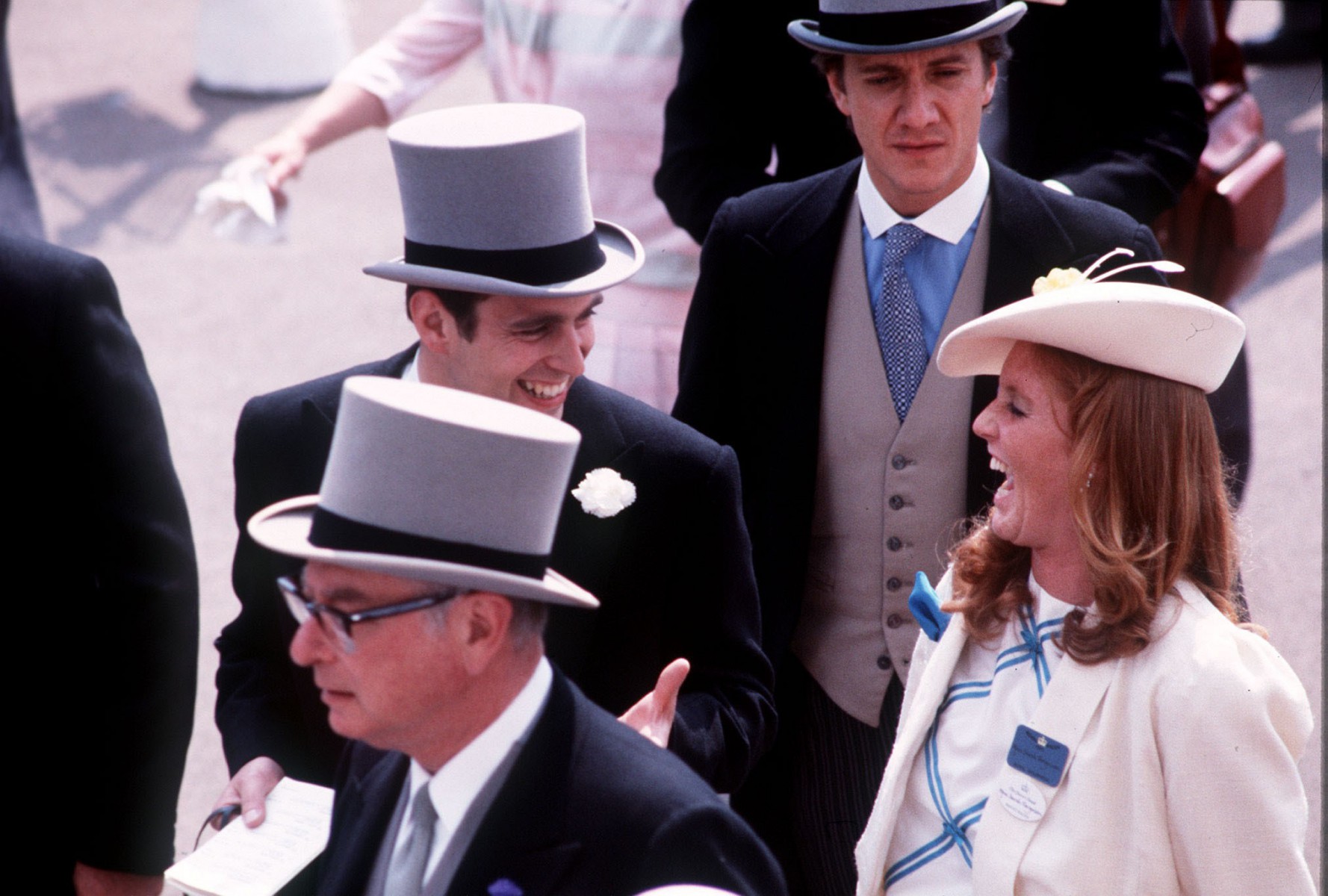 The Duke and Duchess of York met in 1985 at Ascot (pictured)