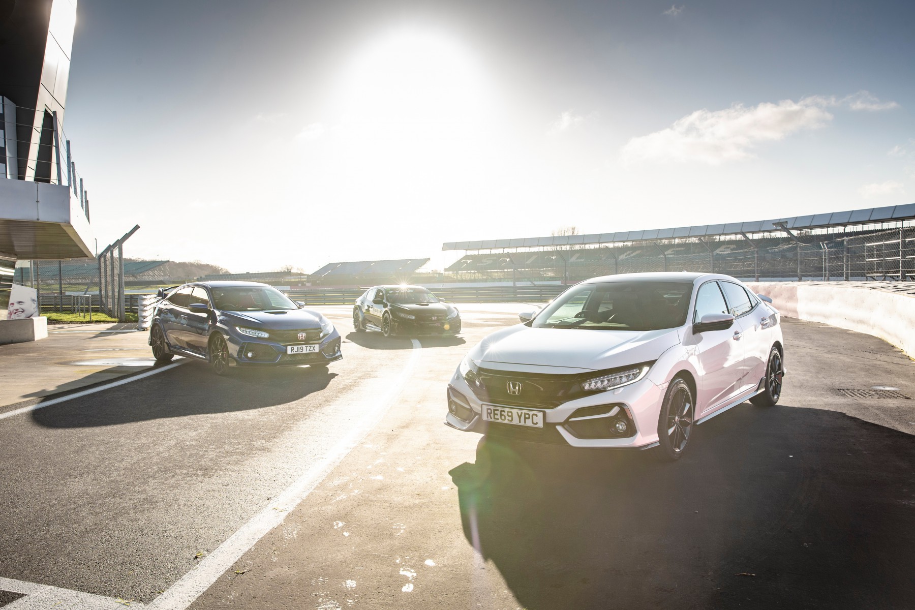 The Honda Type R Road Car, Type R Race Car and Civic Ex Sportline