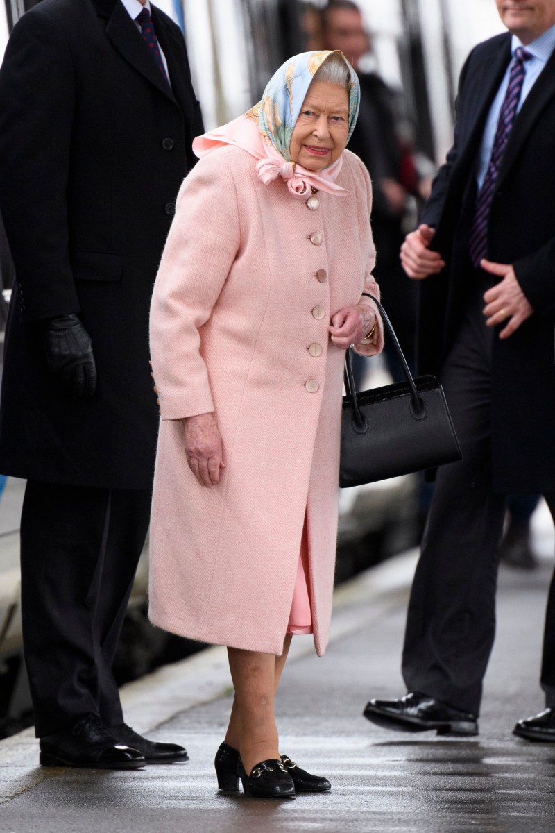 The Queen headed to Sandringham by herself