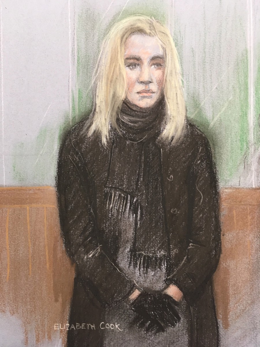 Flack cried when she appeared in the dock at court today