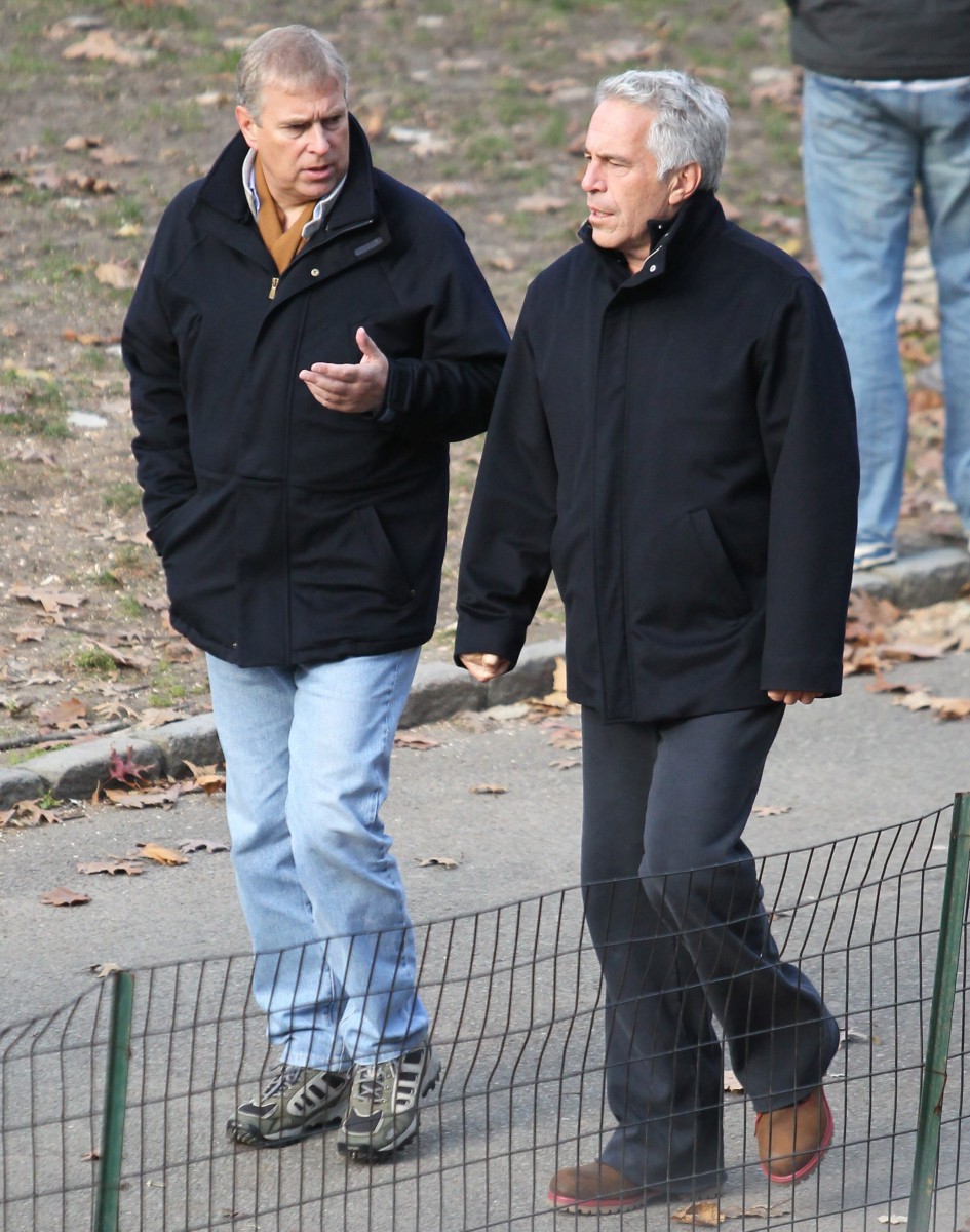 Prince Andrew was snapped strolling through a New York park with paedo pal Jeffrey Epstein in 2011