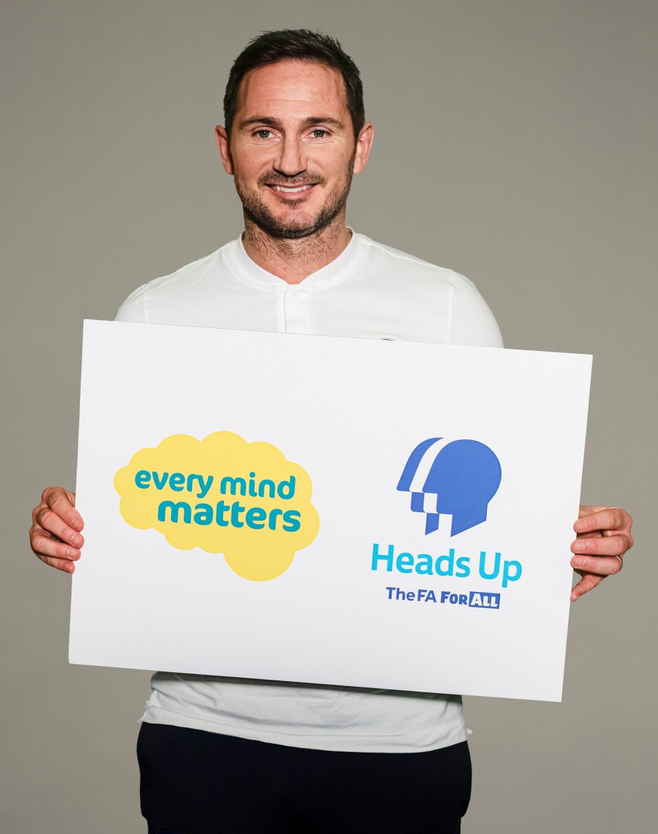 Chelsea manager Frank Lampard features in the video released by Public Health England's Every Mind Matters campaign