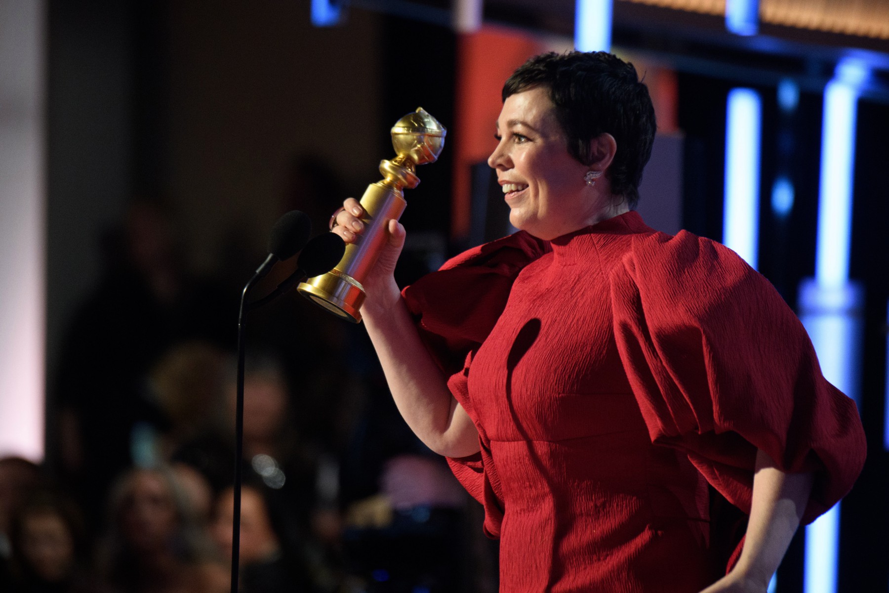 Olivia Colman admitted she was already 'a little bit boozy' during her speech