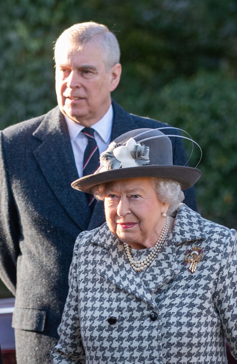 Prince Andrew was seen with the Queen at a church service in Sandringham just a few weeks ago