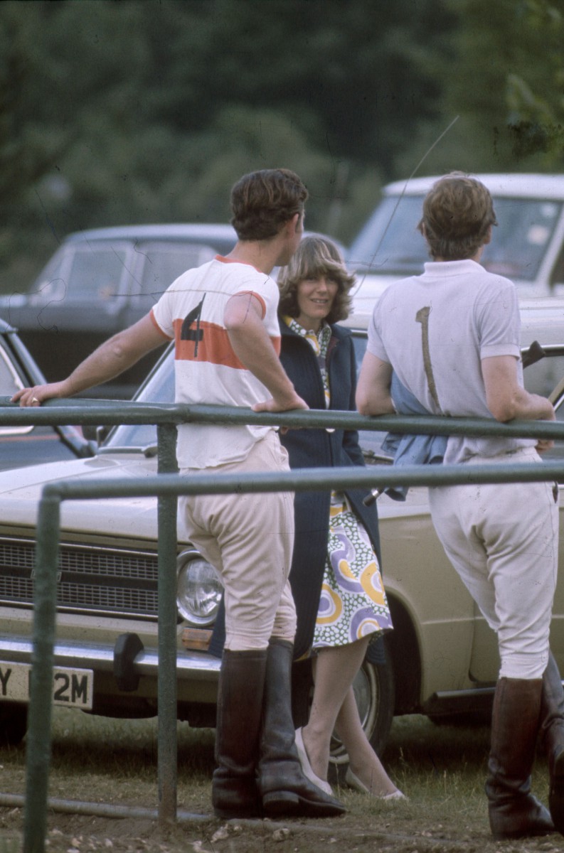 Prince of Wales and Camilla after a polo match in 1970