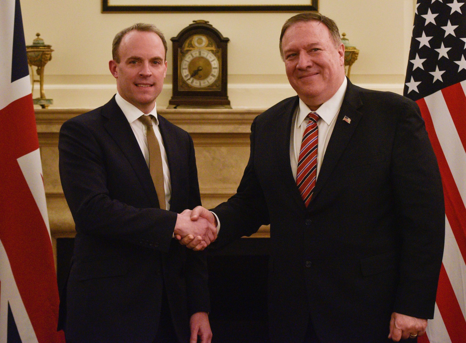 Mr Pompeo had dinner with Foreign Secretary Dominic Raab on Wednesday night
