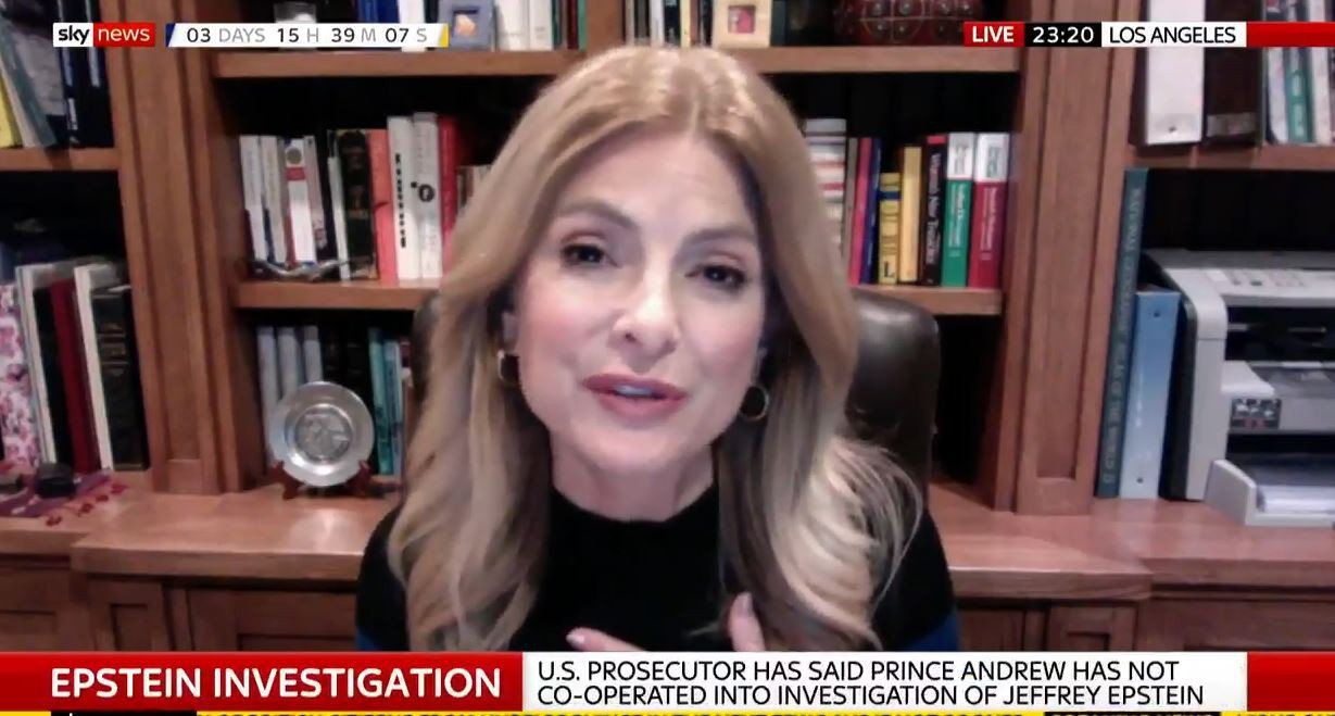 Lisa Bloom told Sky News the news was devastating for the victims of Epstein