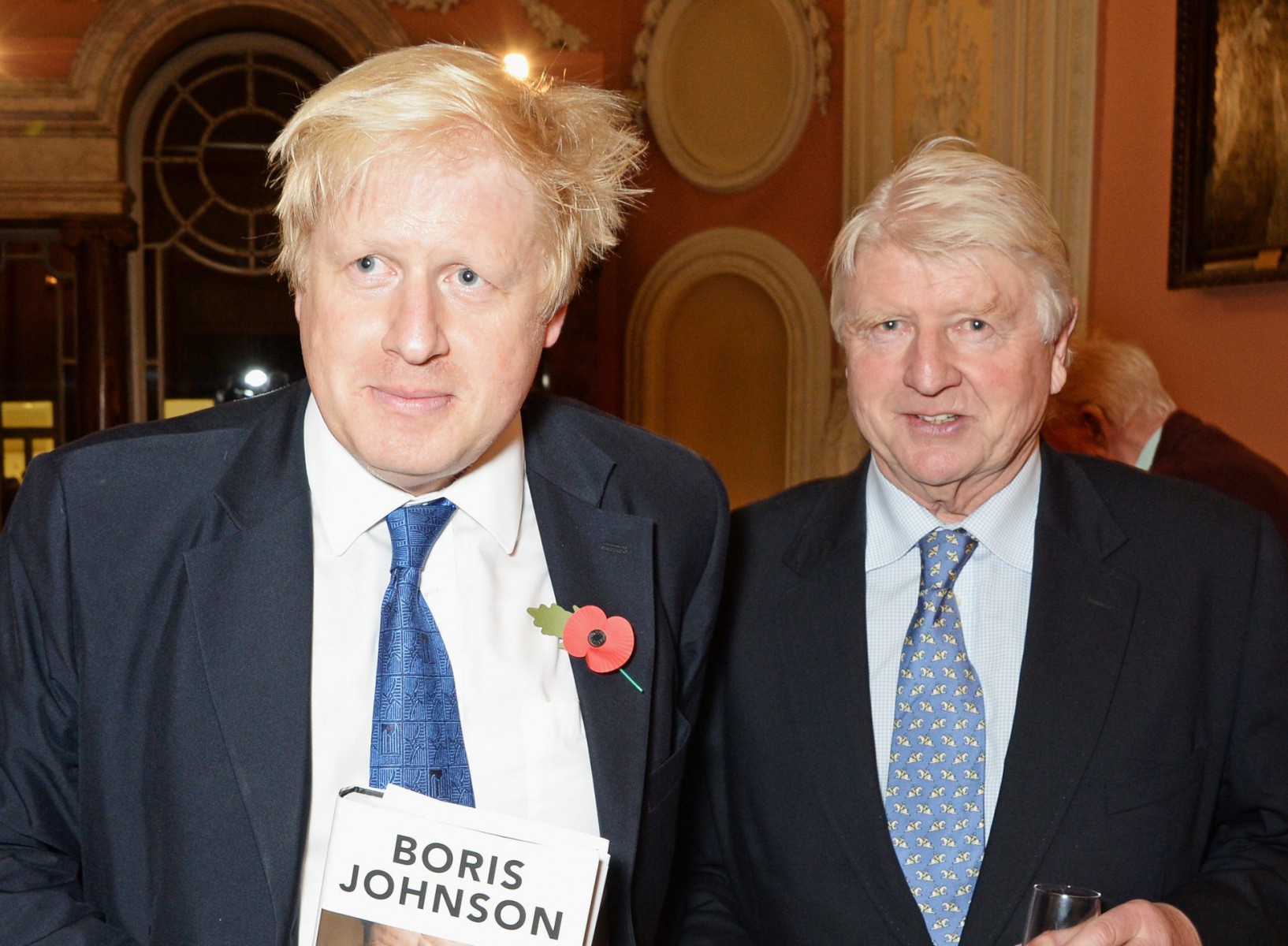 Boris Johnson with his dad Stanley at the the launch of Boris's book 'The Churchill Factor: How One Man Made History'