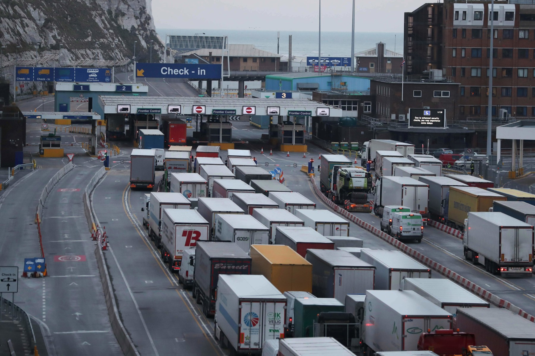 The EU hope that the threat of lorries backing up from Dover and clogging up the Kent countryside will be enough of a threat to strike a favourable deal