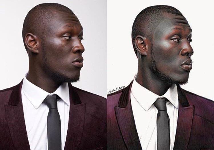 Man of the moment Stormzy was also sketched by Sophie