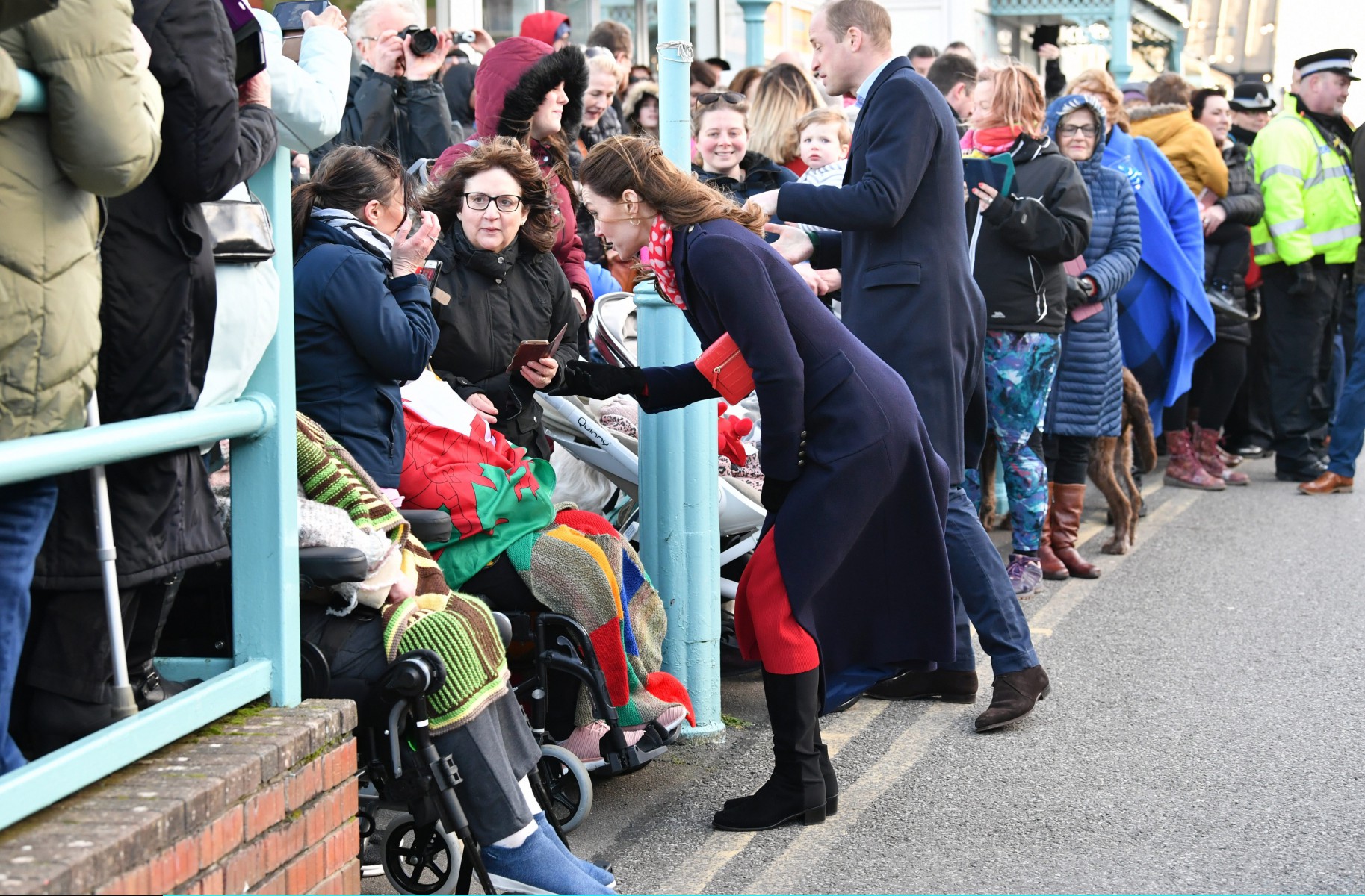 Prince William and Kate Middleton in South Wales