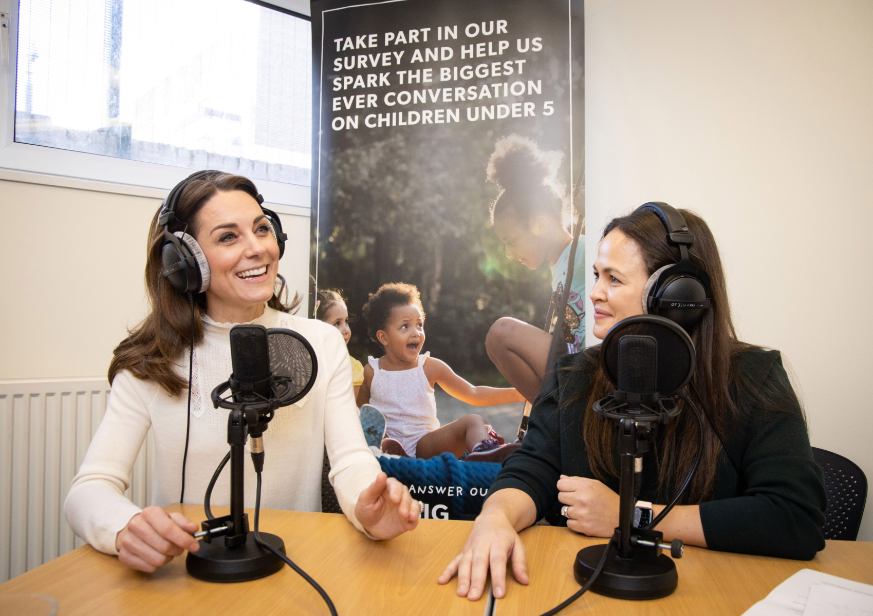 Kate told podcaster Giovanna Fletcher about her childhood to promote her 5 Big Questions for the Under Fives online survey