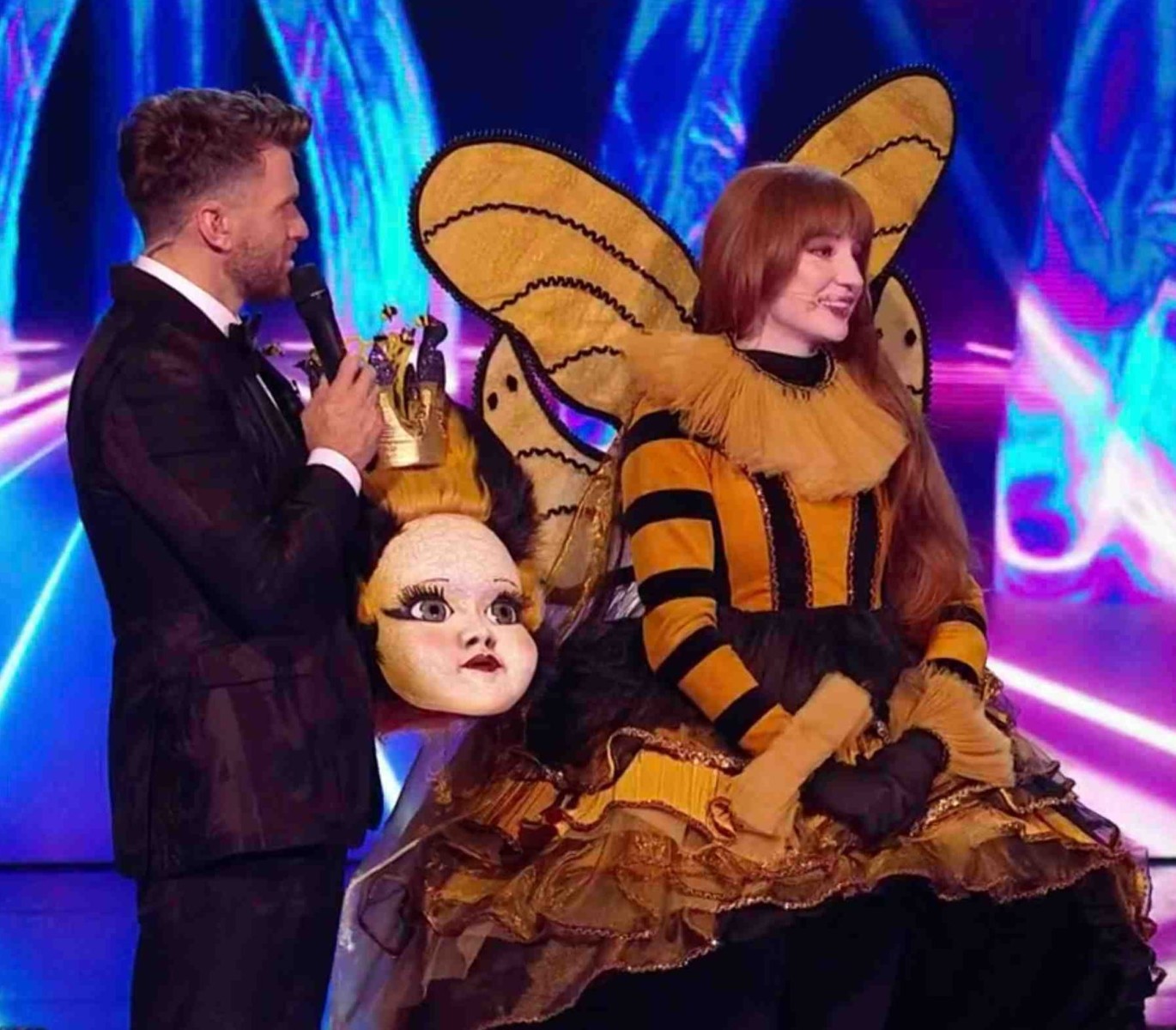 Nicola Roberts says she wasn't nervous about singing on The Masked Singer as she only had to focus on the performance