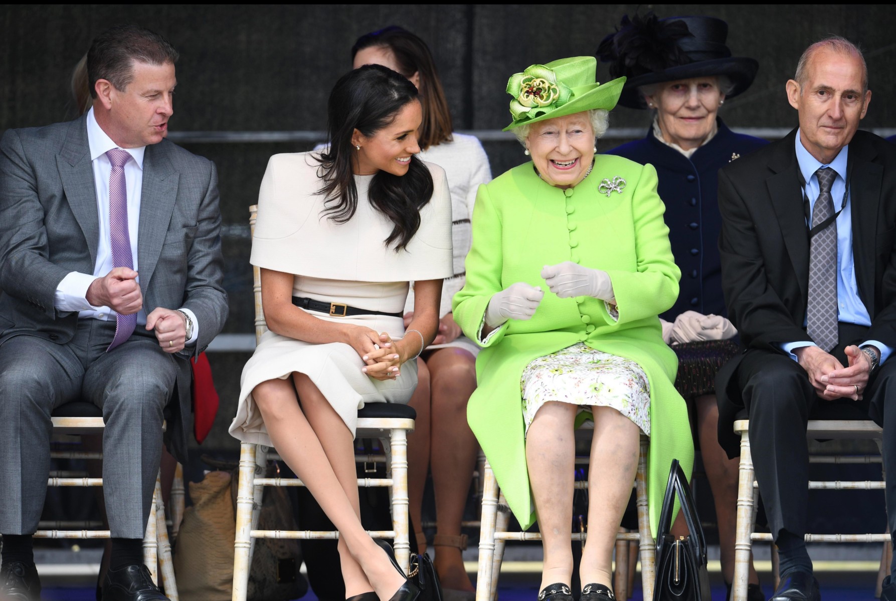Meghan Markle and The Queen appeared to be getting along famously for their first official trip together