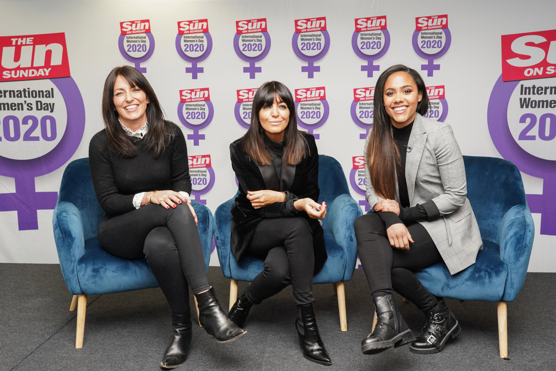 Davina was joined at the launch of The Sun on Sunday’s International Women’s Day event by Strictly's Claudia Winkleman and footballer-turned-ballroom fave Alex Scott