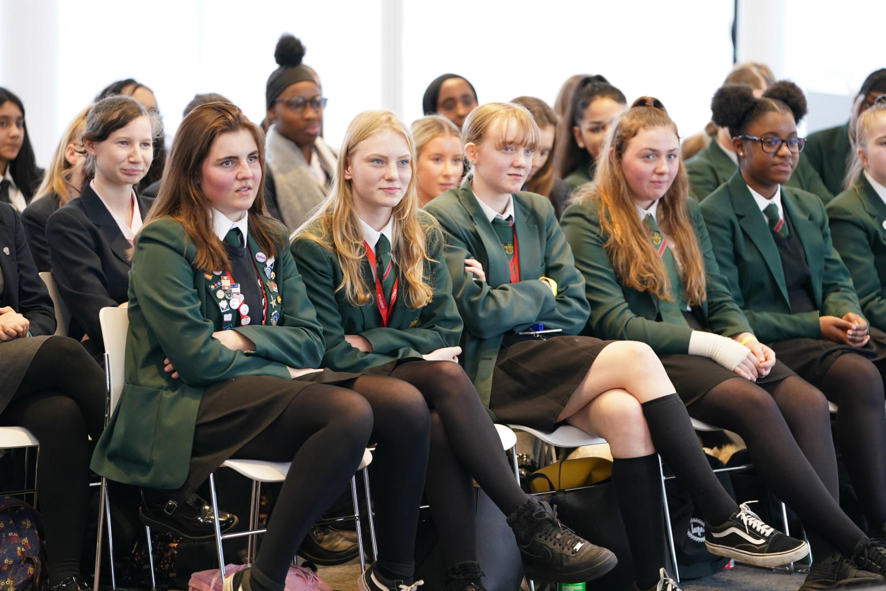 Davina was described as inspirational by pupils and teachers at News UK’s London HQ last week
