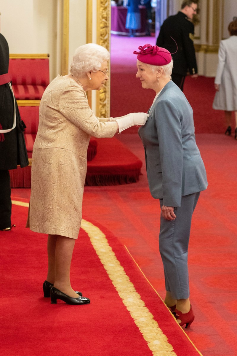 Susan Lamford, known professionally as Kate Flatt is made an OBE by Her Majesty