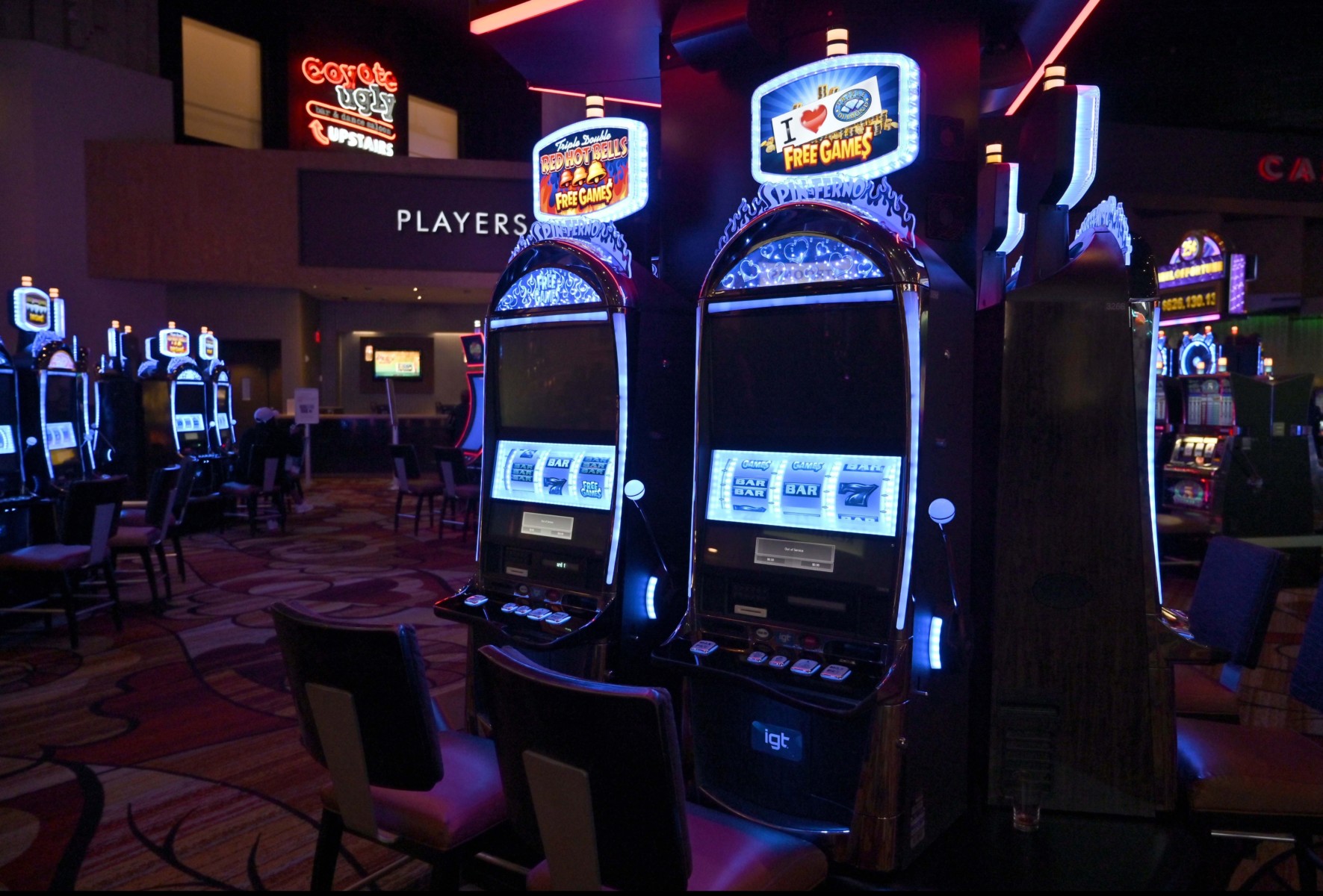 A Las Vegas casino normally teeming with life is vacant