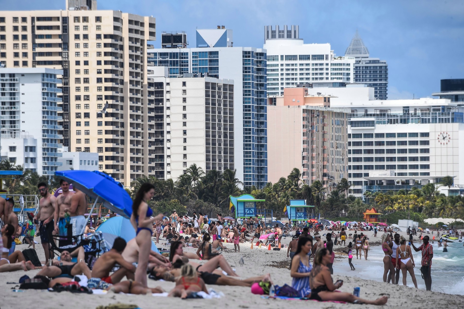 Beaches in Florida were crowded this week, despite the global pandemic