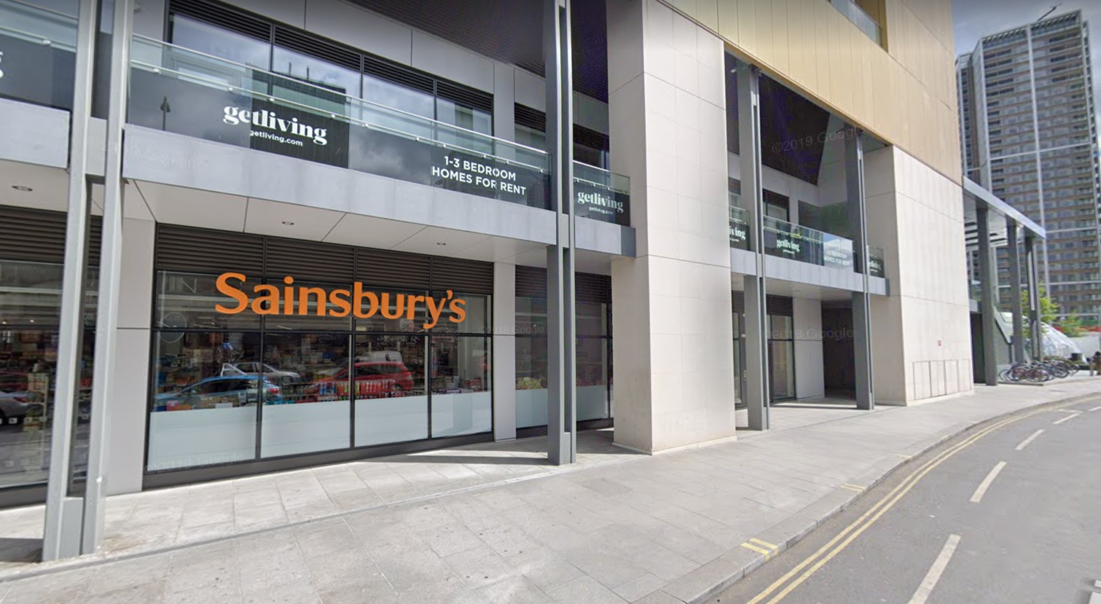 The Sainsbury's was targeted by looters on Wednesday night