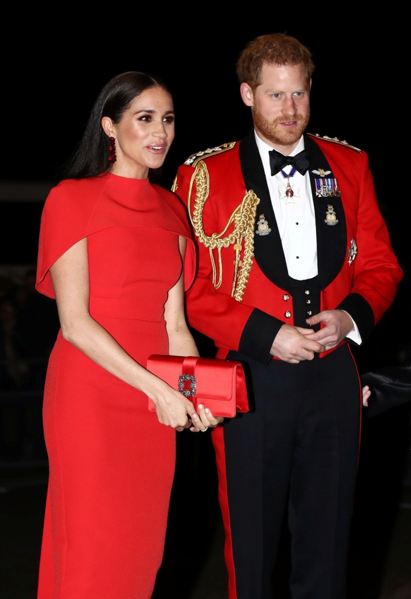Meg and Harry as The Sussex's at one of their last official outings as Royals last month