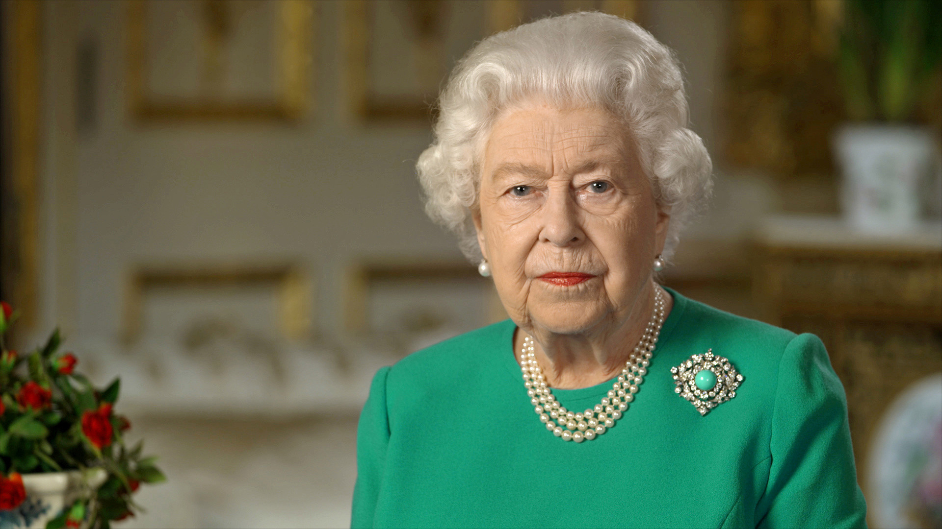  The Queen gave her second address to the nation in a week - after speaking on television last weekend