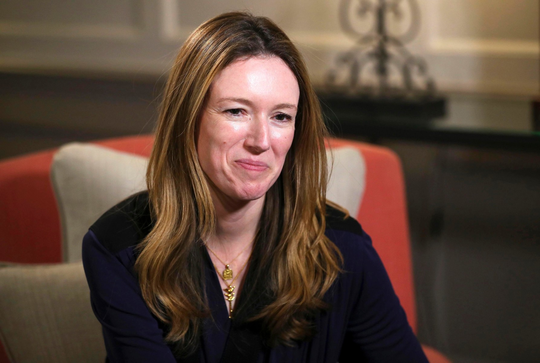 Clare Waight Keller of Givenchy, the mastermind behind Meghan’s sleek silk boat-necked gown