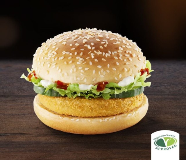 The Vegetable Deluxe is also back on the menu since McDonald's said the 'burger' could be prepared safely