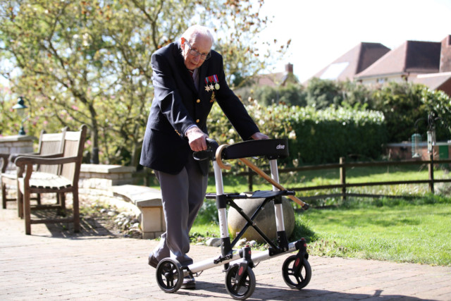Col Tom raised £30million for the NHS with 100 laps of his garden to mark his 100th birthday