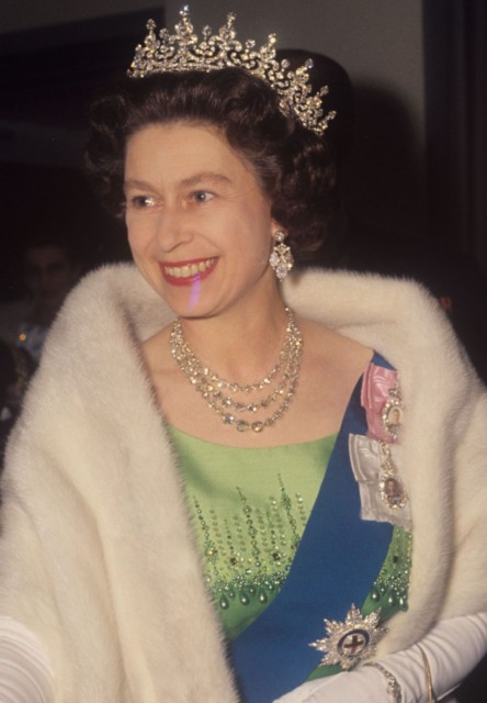 Queen Elizabeth, 45, enjoys a night at the Royal Festival Hall in London, June 1971