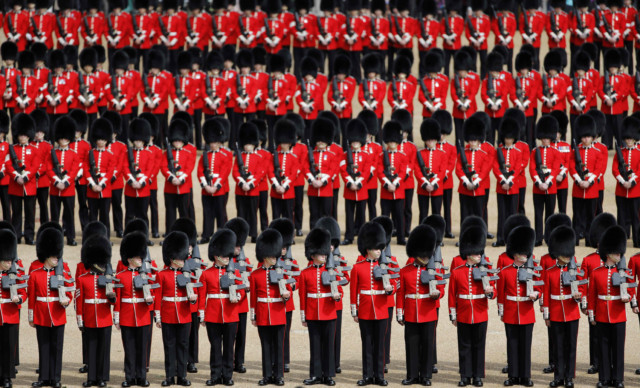 More than 1,700 troops and 400 musicians traditionally perform at London’s Horse Guards Parade in front of crowd