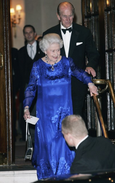 Celebrating her 80th birthday at the Ritz Hotel, London, the Queen is pictured with the Duke of Edinburgh on December 5, 2006
